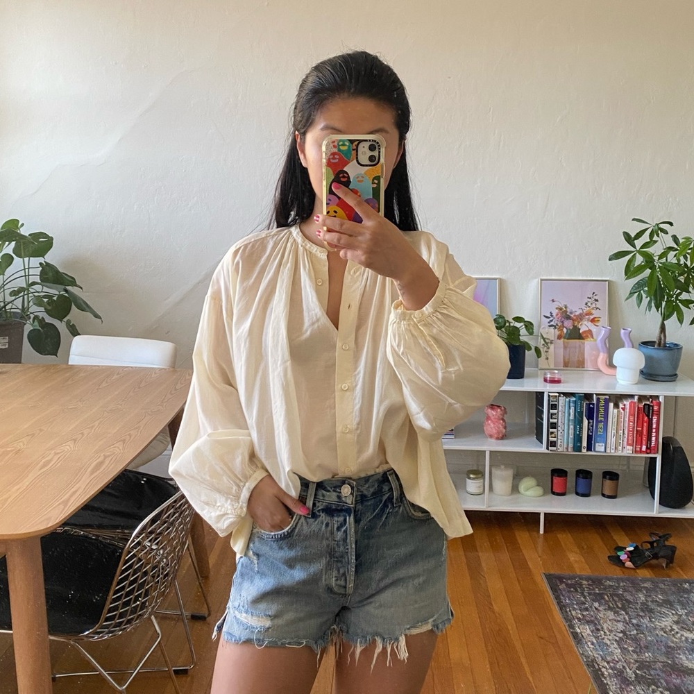 doen jane blouse in cream